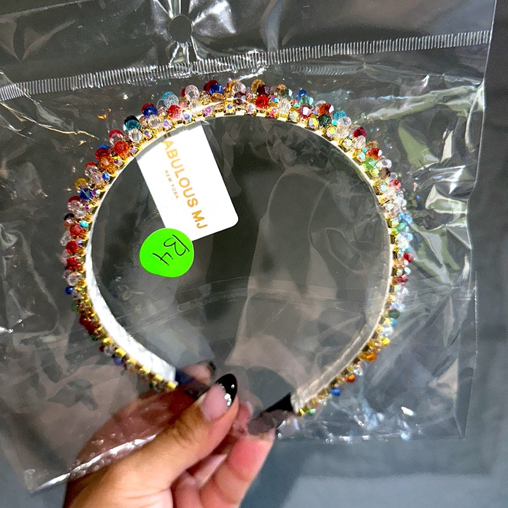 NWT Women’s Multicolor Beaded Headband